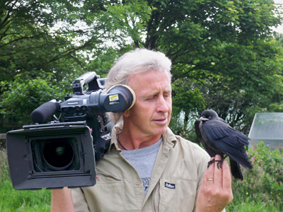 Jeff with Jackdaw chick